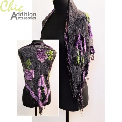 Beaded shawl BVT-013A